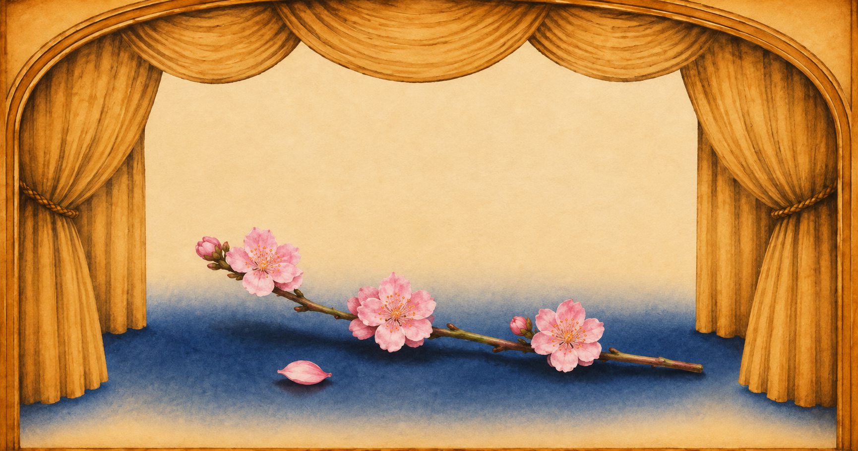 桃の花枝